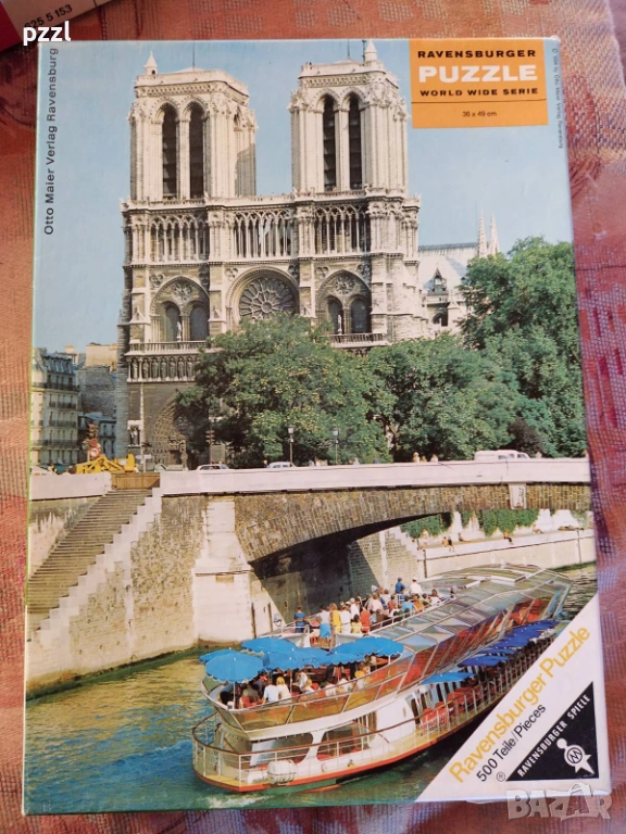 Пъзел "Paris Notre Dame” Ravensburger 1964г. 500 части, снимка 1