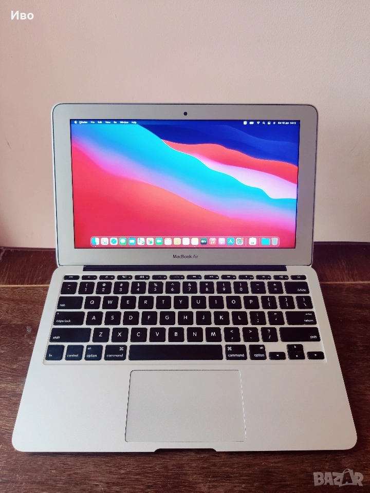 Macbook Air 11,6 2014 отлично работещ, запазен, Big Sur MacOS, зарядно , снимка 1