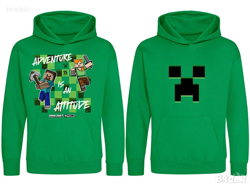 Качествени детски суичъри Minecraft Модели, цветове и размери, снимка 1