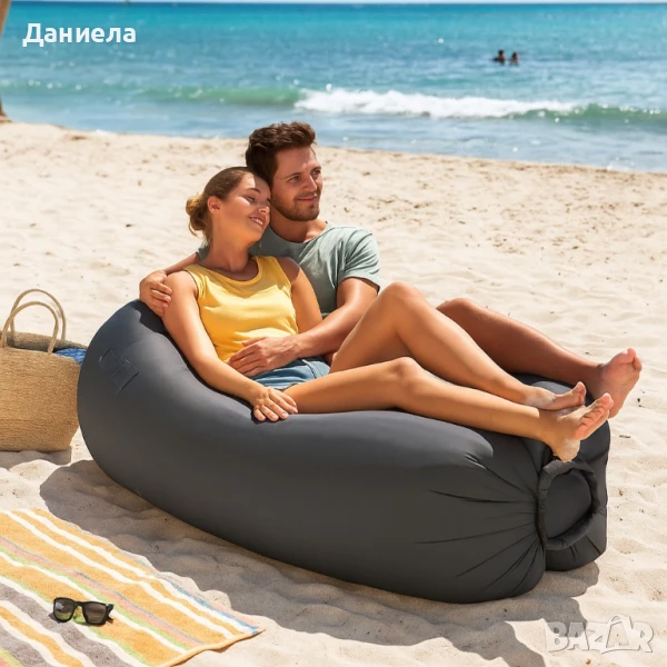 Въздушен шезлонг за пълна релаксация навсякъде – без помпи и усилия, снимка 1