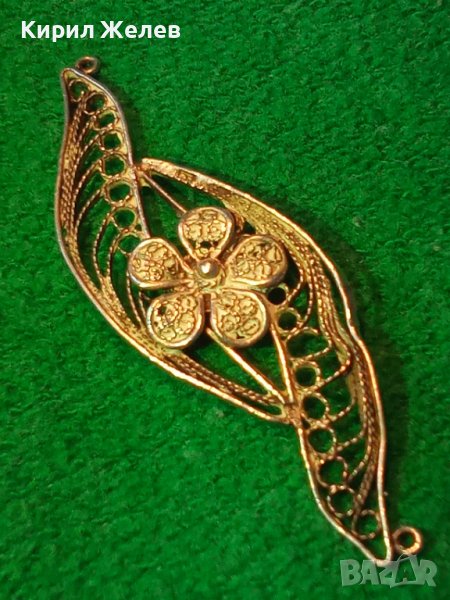 СРЕБЪРНА СТАРИННА ФИЛИГРАННА ВИСУЛКА УКРАШЕНИЕ БИЖУ СРЕБРО РЪЧНА ФИНА РАБОТА 22252, снимка 1