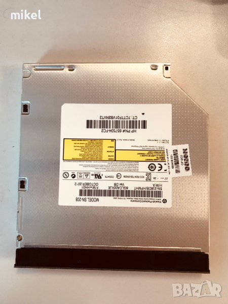 HP DVD Writer SATA CD-RW DVD±RW SN-208 PN 460510-800, снимка 1