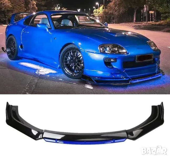 Универсален лип спойлер за предна броня, снимка 1