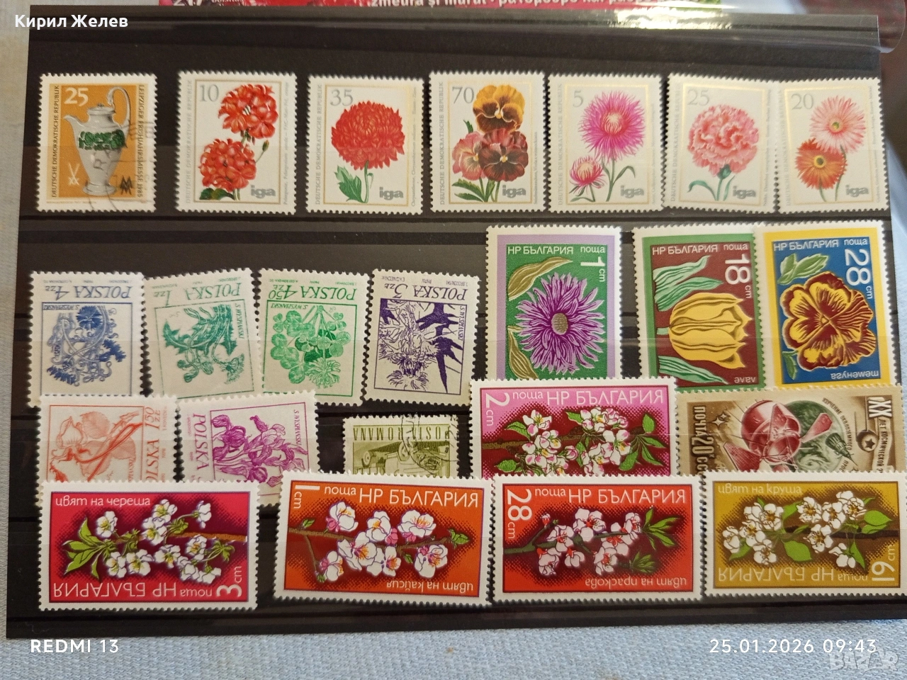 Стари пощенски марки от цял свят смесени ЦВЕТЯ за КОЛЕКЦИЯ ДЕКОРАЦИЯ 52116, снимка 1