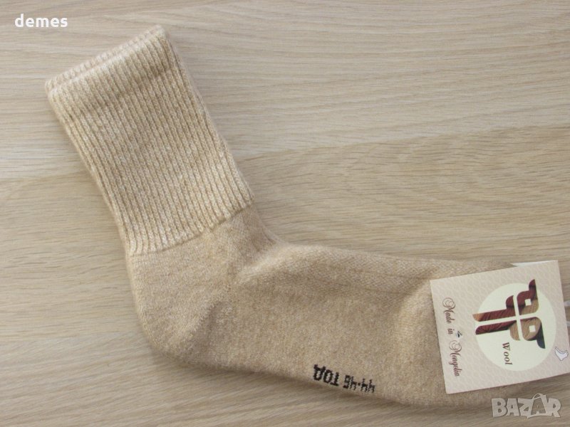 Вълнени чорапи от Монголия, размер 35-37, органична вълна, снимка 1