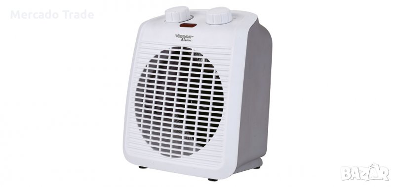 Вентилаторна печка 2000W, Бяла, снимка 1