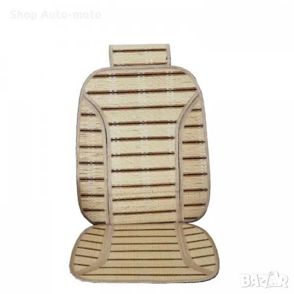 К-т бамбукови подложки Automat, За седалки на МПС, 103x46см, Кафяв, 2бр , снимка 1