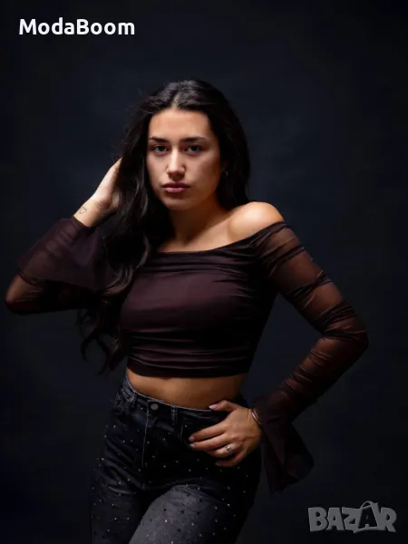 Черен дамски топ , снимка 1