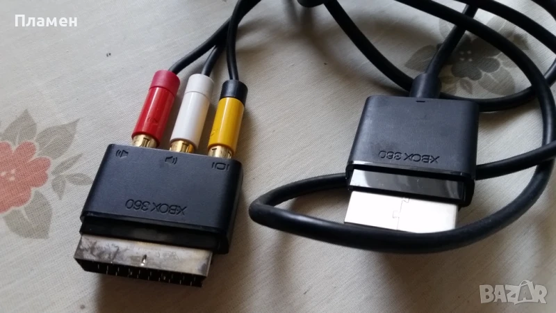XBOX 360 AV КАБЕЛ С 3 ЧИНЧА, снимка 1