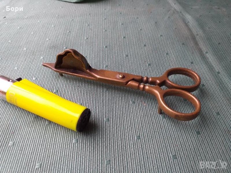 Бронзова ножица за гасене на свещи E.M MORA 1900г, снимка 1