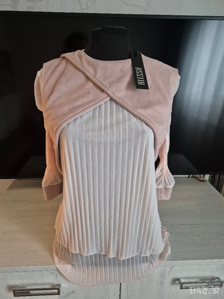 Нова риза + елек комплект топ на Алеса Alessa размер XL, снимка 1