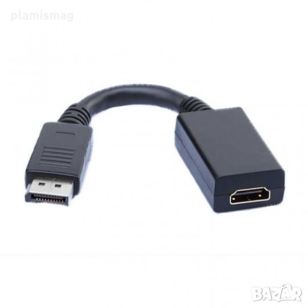 Преходник No brand DP към HDMI, Черен, снимка 1