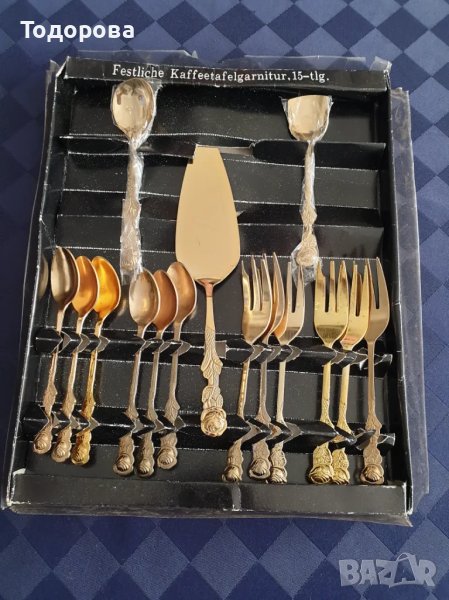 Комплект десертни прибори -  15 части, снимка 1