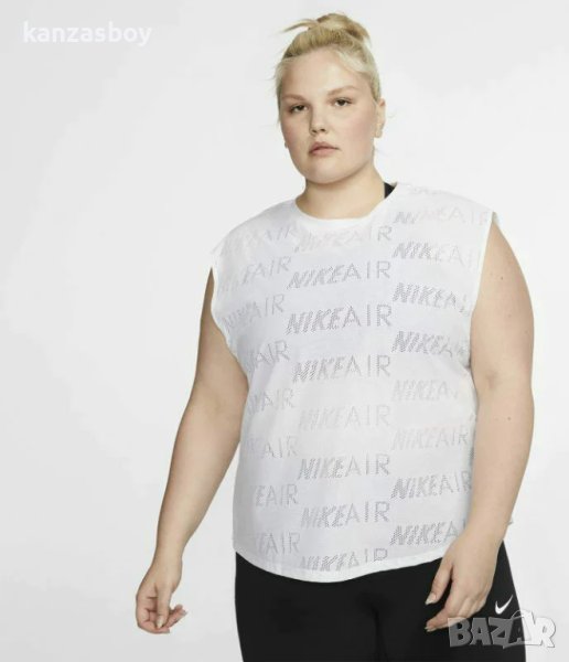 Nike Air Women's Running Top -УГОЛЕМЕНА дамска тениска като нова, снимка 1