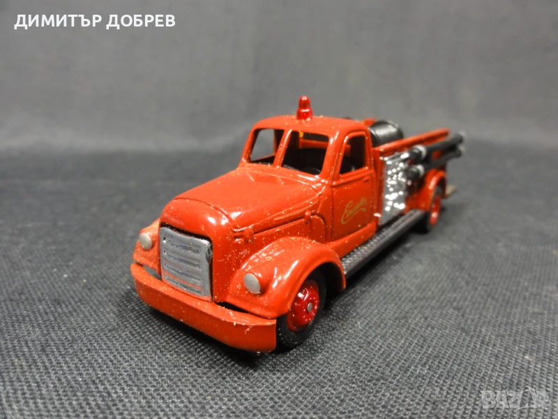 1/64 РЕТРО МЕТАЛНА КОЛИЧКА ПОЖАРНА КОЛА AHRENS-FOX GRELL, снимка 1