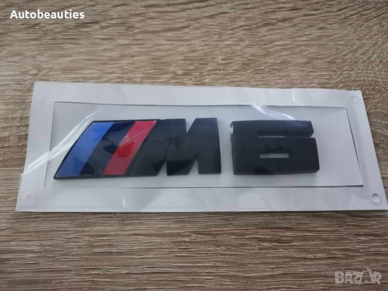BMW M6 БМВ М6 черна емблема лого, снимка 1