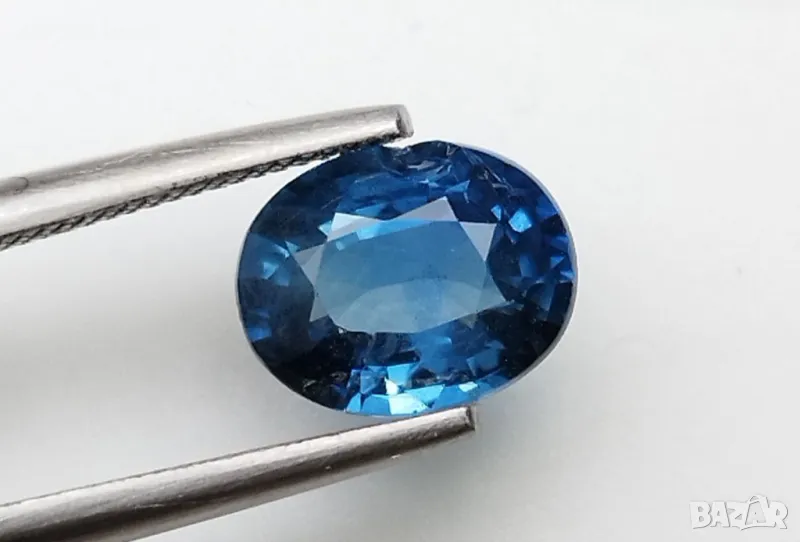 Прелестен, ненагряван син сапфир с тегло 1.47кт.! Серифициран! Нов!, снимка 1