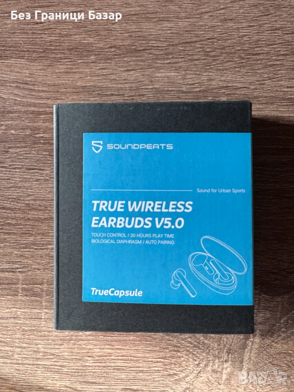 Безжични Bluetooth слушалки SoundPEATS True Wireless с тъч контрол, заряден кейс и дълъг живот , снимка 1