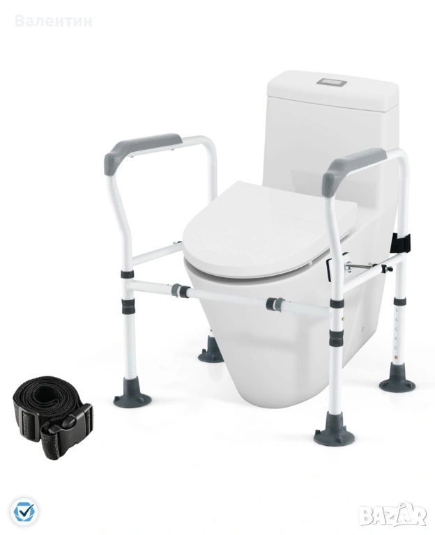 Самостоятелен тоалетен стол, сгъваем и регулируем, снимка 1