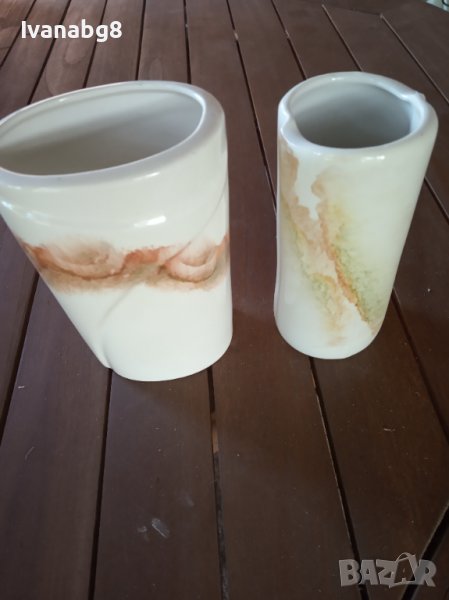 Порцеланови вази, комплект от два броя , снимка 1