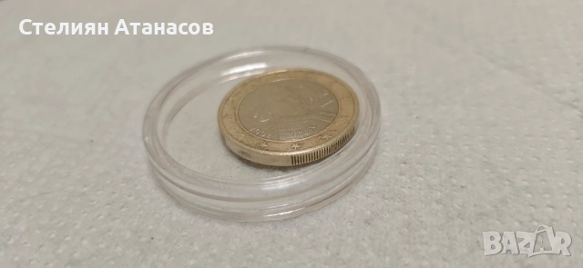 монета 1 евро 2002 Австрия, снимка 3 - Нумизматика и бонистика - 53386746