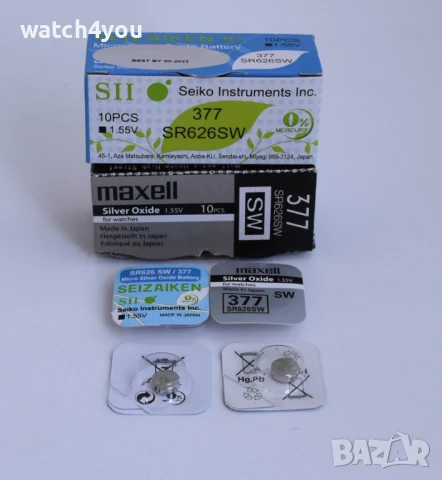 БАТЕРИЯ ЗА ЧАСОВНИК 1.55V СРЕБЪРНО-ОКСИДНА ТЕХНОЛОГИЯ БАТЕРИИ ЗА ЧАСОВНИЦИ AG LR SR SW CR 626 926 , снимка 18 - Други - 40728947