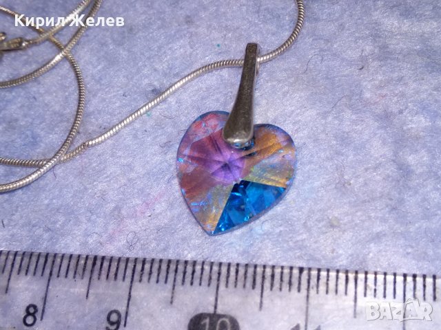 ИЗИСКАН КРИСТАЛЕН СРЕБЪРЕН АРТ МЕДАЛЬОН със СРЕБЪРНА ВЕРИЖКА СРЕБРО 925 БУТИКОВО БИЖУ ИТАЛИЯ 38266, снимка 7 - Колиета, медальони, синджири - 40940676