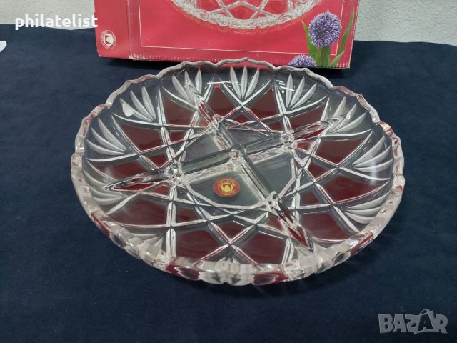 Поднос Walther Glass Saturn Relish, снимка 2 - Декорация за дома - 40300248