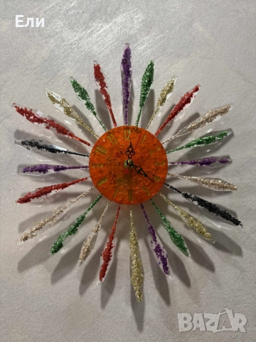 Часовник - слънце - уникална ръчна изработка, снимка 10 - Стенни часовници - 52967940