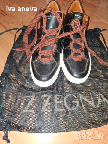 Луксозни мъжки сникърси Ermenegildo Zegna Couture Tiziano, снимка 5 - Маратонки - 53670490