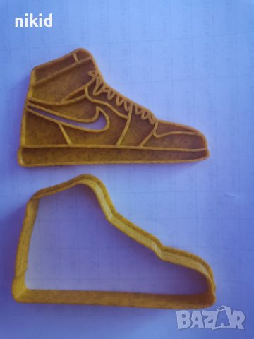 Кец обувка маратонка найк спортна пластмасов резец форма фондан тесто бисквитки, снимка 2 - Форми - 41946038