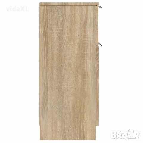 vidaXL Сайдборд, дъб сонома, 30x30x70 см, инженерно дърво, снимка 6 - Бюфети - 56148049