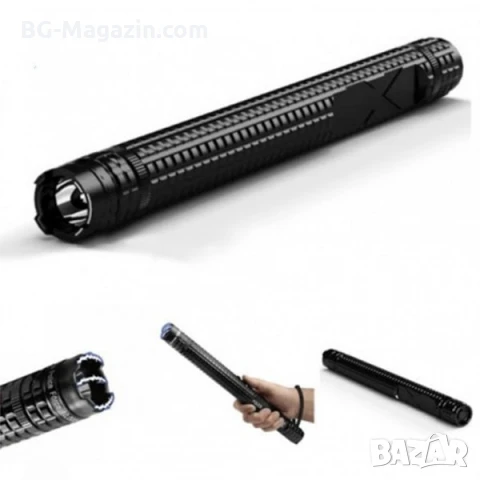 Мощен електрошок с LED фенер палка за самоотбрана кучегон акумулаторен зареждащ се защита кучета, снимка 4 - Оборудване и аксесоари за оръжия - 51014814