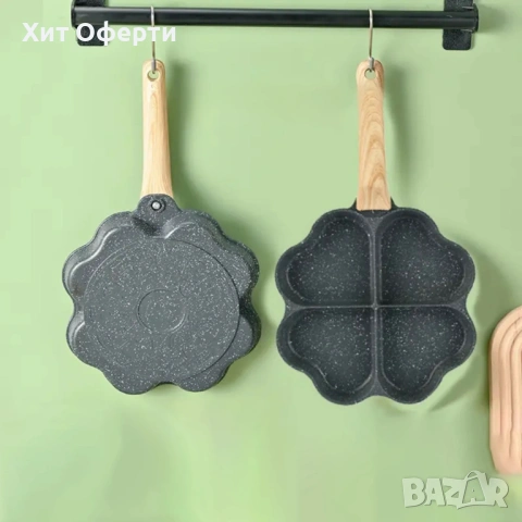 Тиган за пържене на яйца, палачинки, пържени картофи, индукция  сърце, снимка 4 - Съдове за готвене - 53220734