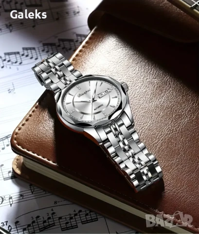 Мъжки, Спортен Часовник *Curren Blue* Сребрист кварцов хронограф!, снимка 10 - Мъжки - 49522534