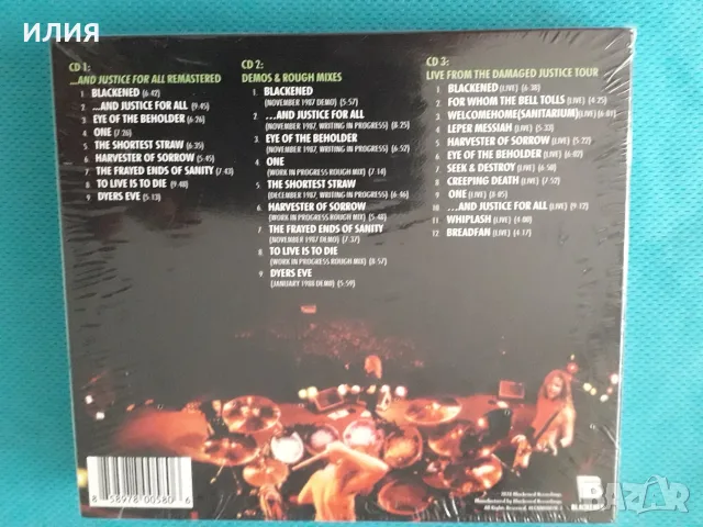 Metallica – 2018 - ...And Justice For All(3CD Reissue, Remastered)(Blackened – BLCKND007R-3), снимка 2 - CD дискове - 55790654