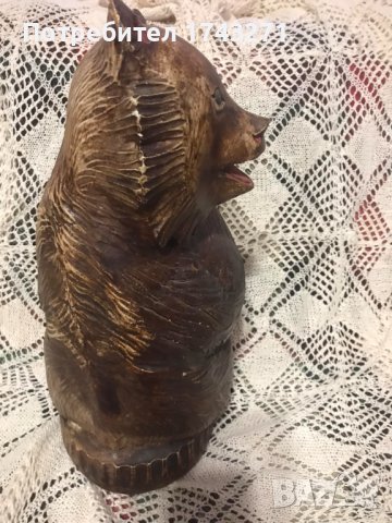 Поставка за бутилка вино мечка, снимка 2 - Антикварни и старинни предмети - 41503259