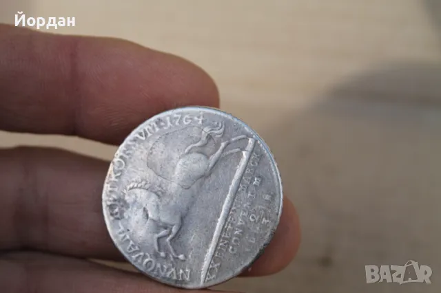 Сребърен ''Немски телер'' 1764-та година, снимка 6 - Нумизматика и бонистика - 49546974