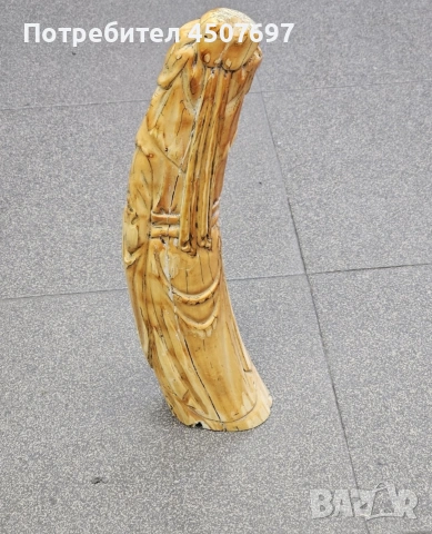 Азиатска фигора от кост., снимка 5 - Антикварни и старинни предмети - 53077023