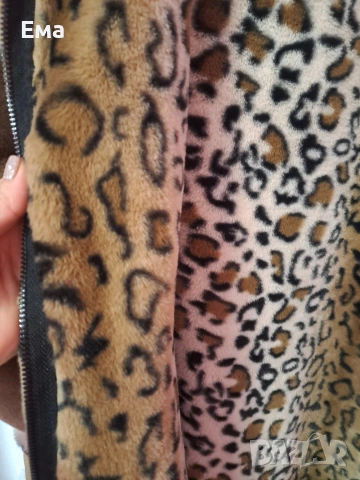 Продавам ефектно тигрово дамско палто, снимка 2 - Якета - 53095941