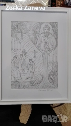 Графична рисунка,в рамка,авторска.