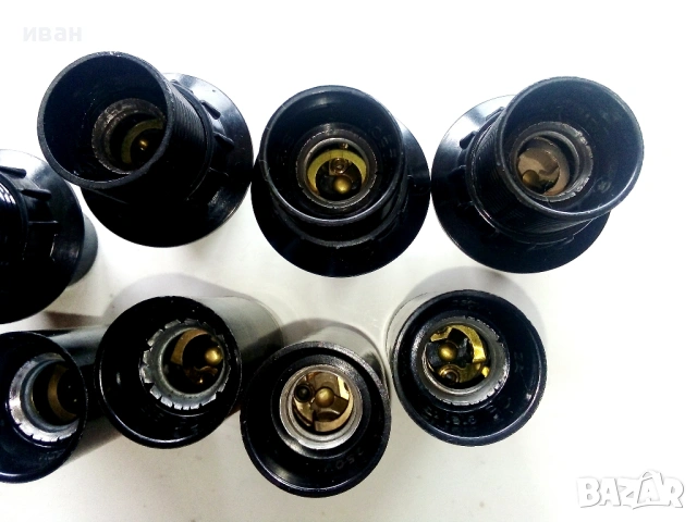 Неупотребявани фасунги "миньонки" Е14 всички 8 за 4 €, снимка 4 - Други - 53454463