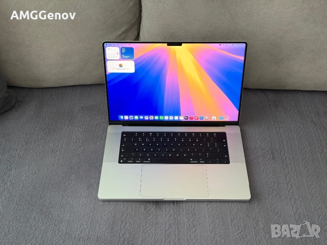 Като Нов 16.2’Macbook Pro 16’M1 MAX/32GB Ram/1TB SSD/Silver, снимка 2 - Лаптопи за работа - 53456320
