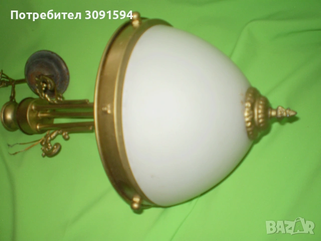 Таванна лампа в стил Арт Деко в добро състояние, снимка 7 - Полилеи - 53584386