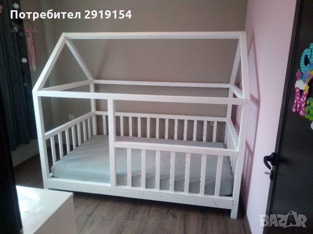 Детско легло тип къщичка, снимка 3 - Мебели за детската стая - 34274620