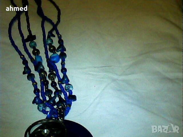 много красиво коли сес естествени камени седев и обици, снимка 5 - Колиета, медальони, синджири - 39269208