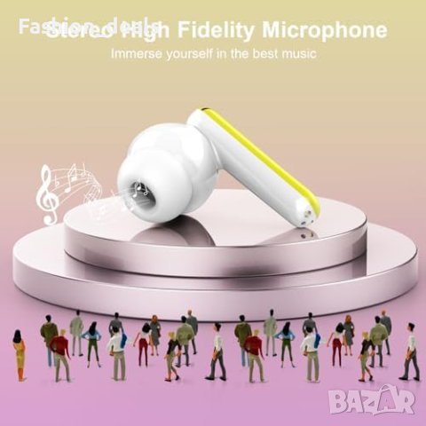 Слушалки с Дълбок Бас и USB-C Зареждане LED Дисплей Подарък, снимка 4 - Bluetooth слушалки - 42689590