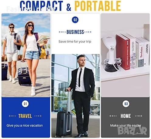 Нова Парна машина за дрехи Гладене/Дом Офис Пътуване/400ml, снимка 5 - Други стоки за дома - 41392308