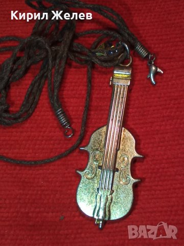 ЗЛАТИСТ АРТ МЕДАЛЬОН - ЦИГУЛКА с ФАСЕТИРАН КРИСТАЛ КОЛИЕ МУЗИКАЛЕН ПЕНДАНТ 25518