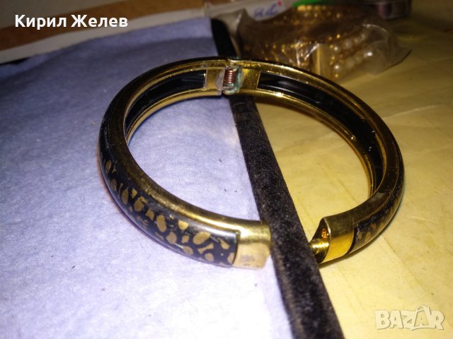 РЪЧНО РИСУВАНА ВИНТИДЖ АРТ КРАСИВА ЗЛАТИСТА ГРИВНА 26521, снимка 4 - Гривни - 41281150